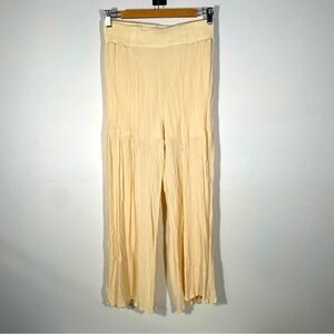 Kendall and Kylie Flow Pants Women’s Yellow Relaxed Fit Size Small